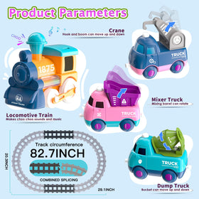 Dynffur crane car adds interactive construction play and problem-solving.