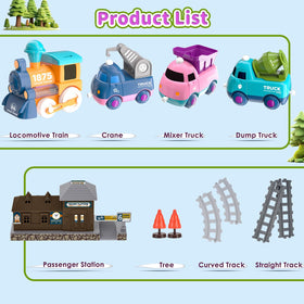 Dynffur mixer truck promotes pretend-service scenarios and coordination.