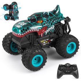 DYODYORC remote control car in cyan front view ready for off-road adventures