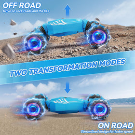 Dysaim gesture sensing RC car side view for compact play and quick spins.