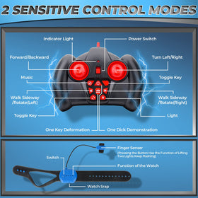 Dysaim Gesture Sensing RC Stunt Car lights and music for excitement