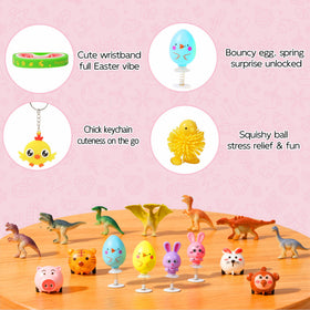 Dysh.Tech 214-piece Easter basket fillers ready for gifts