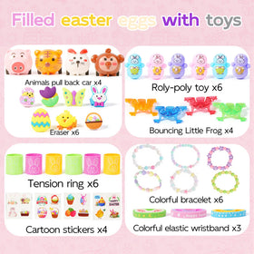 Dysh.Tech variety of Easter-themed toys inside eggs