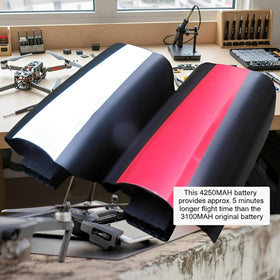 DZH Bebop 2 battery packaging showing two batteries ready for swapping