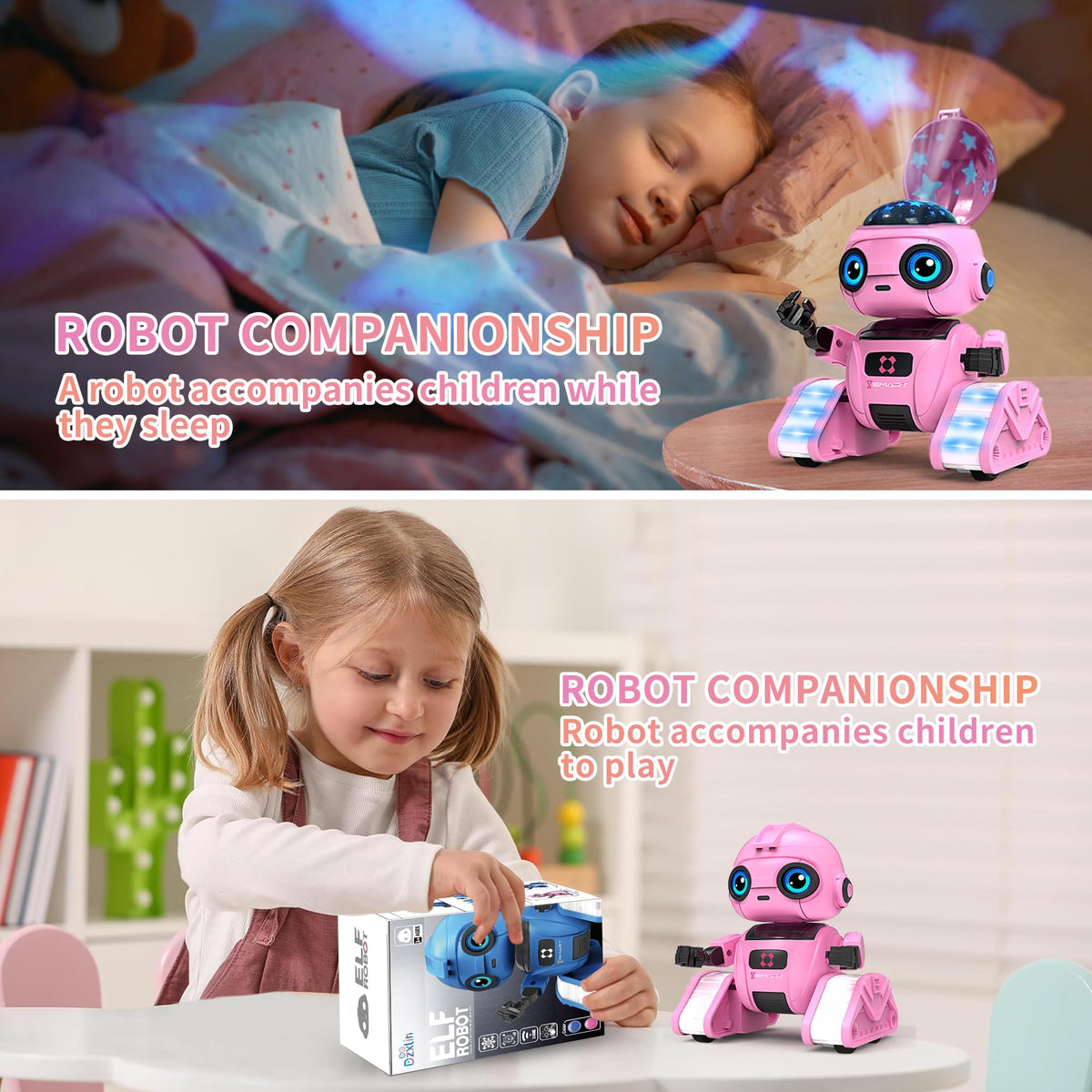 Dzxlin robot gesture sensing enables intuitive, interactive play.