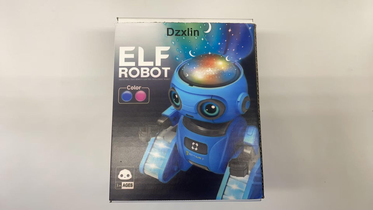 Dzxlin robot toy blue gift packaging makes a ready-to-gift presentation.