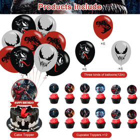DZZK Venom 2 cupcake toppers brighten individual desserts