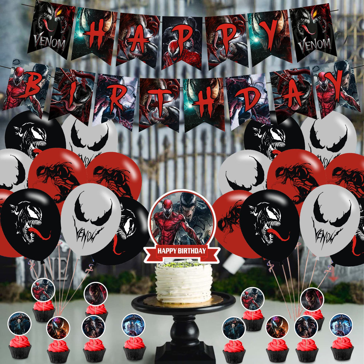 DZZK Venom 2 stickers for invitations and favors
