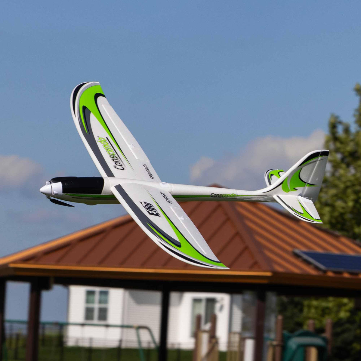 E-flite UMX Conscendo BNF Basic removable-wing design simplifies transport and storage.
