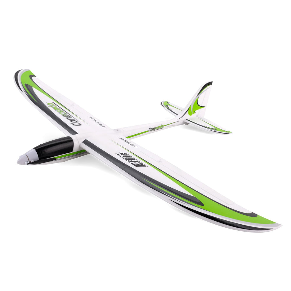 E-flite UMX Conscendo BNF Basic with wing removed offers compact transport and easy storage.