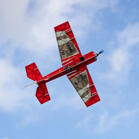E-flite UMX Eratix 3D FF 450mm side profile shows compact design