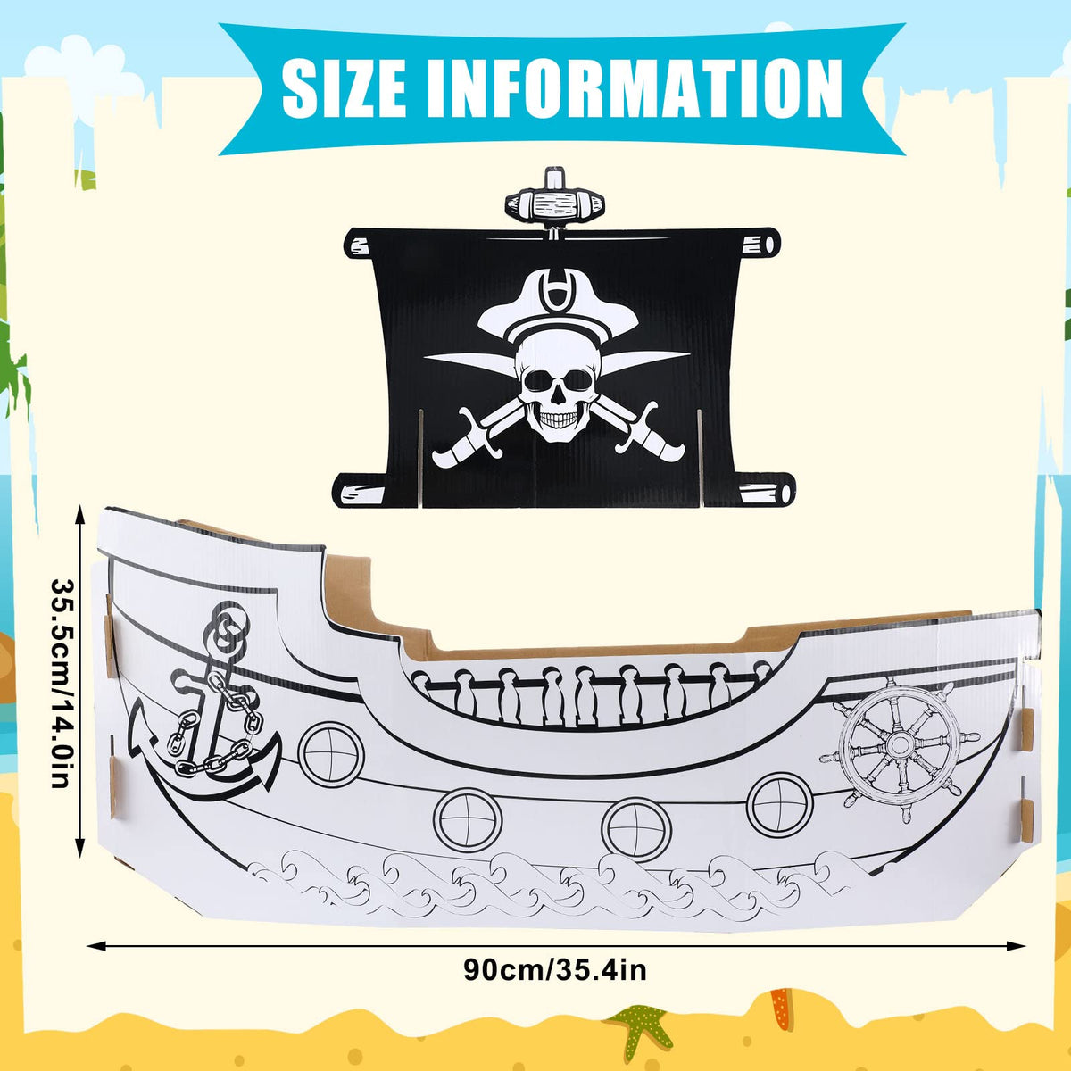 Eaasty pirate ship playhouse during coloring in progress sparks creativity.