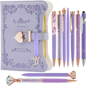 EABUY enchanted lavender lockable journal for private writing.
