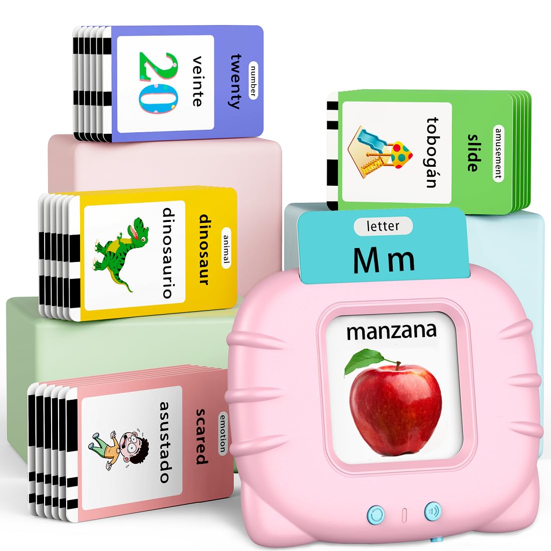 Eaever bilingual flashcards pack with 520 sight words for early literacy practice.