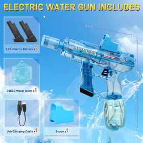 EagleGrove water gun with magazine battery design enables quick power swaps