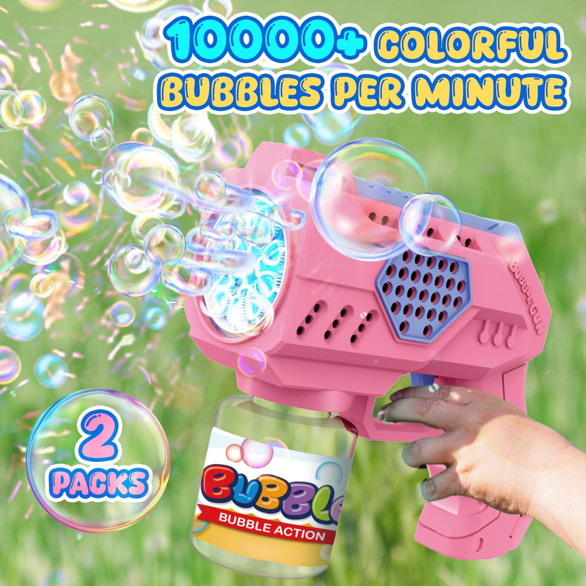 EagleStone 10-hole wand creates dense bubbles for lively games