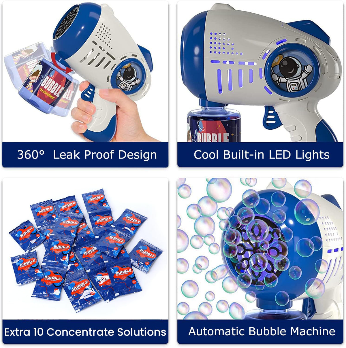 EagleStone LED-lit bubble gun boosts after-dark backyard fun