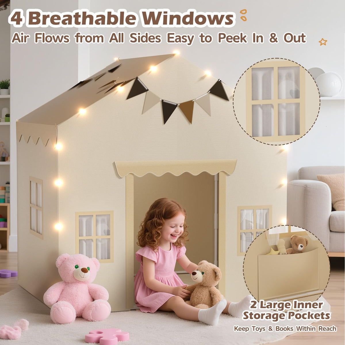 EagleStone 2-in-1 Kids Tent suitable for indoor and outdoor play