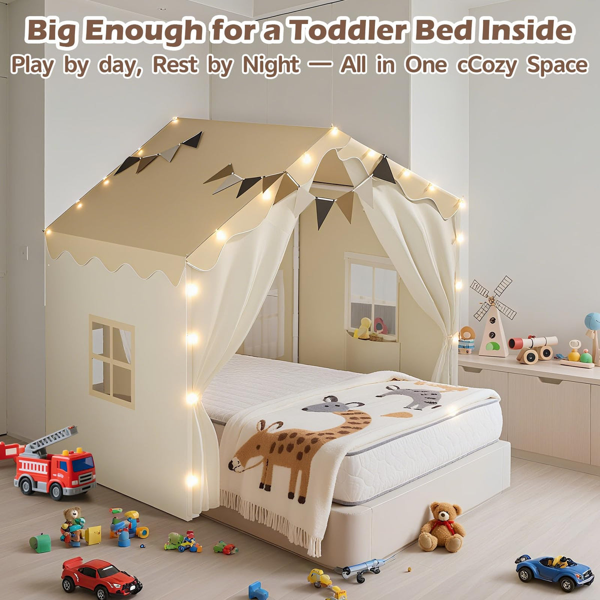 EagleStone 2-in-1 Kids Tent padded mat for comfortable floor time