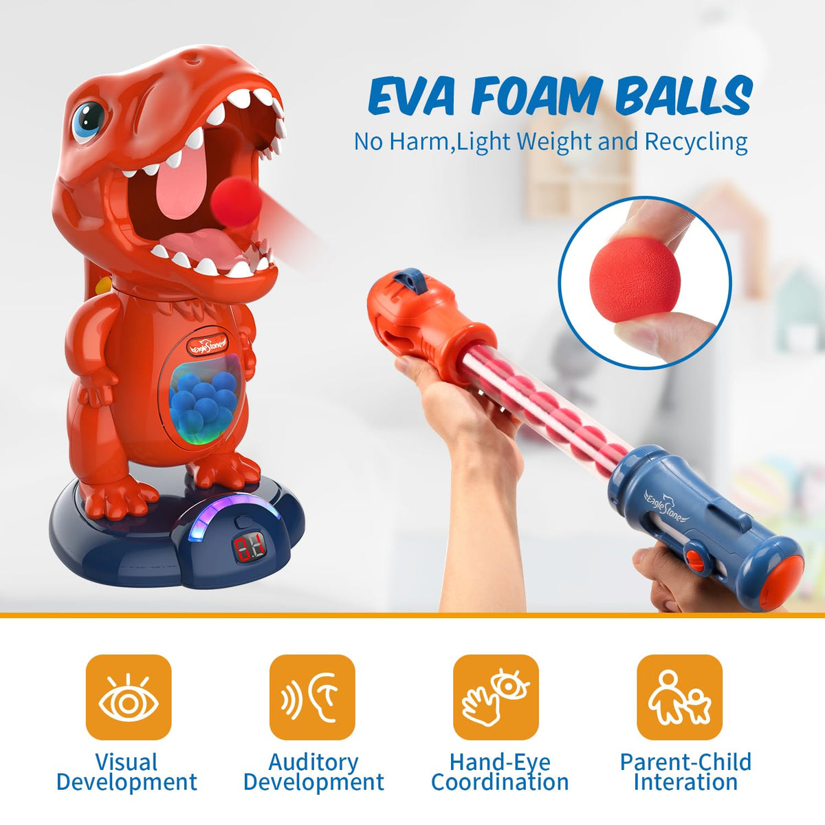 EagleStone dual air pump guns for quick, engaging shooting sessions.