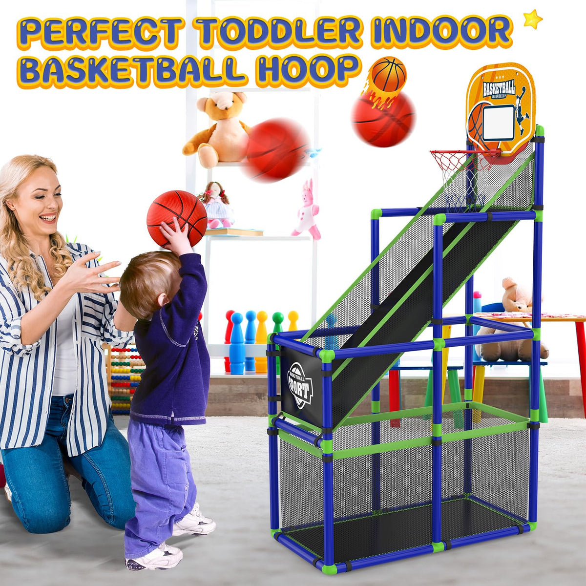 EagleStone Arcade indoor hoop durable materials for daily play.