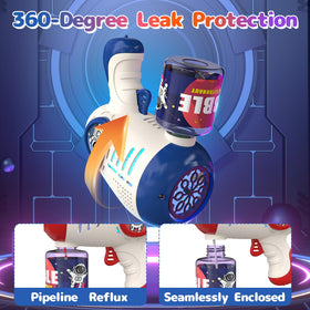 EagleStone blue and red bubble guns add color to parties and events.