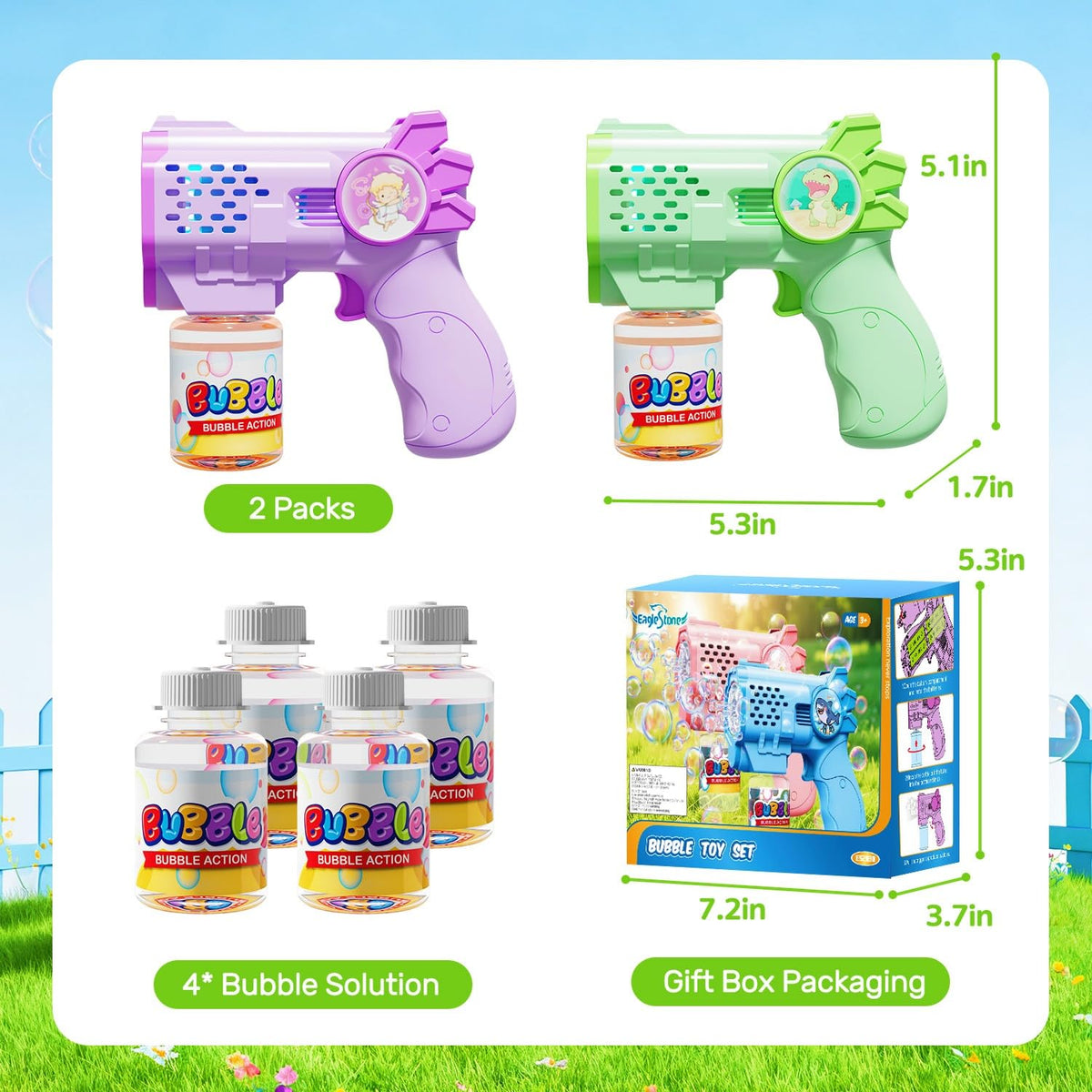 EagleStone Bubble Blaster ideal for park play and group activities