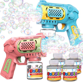 EagleStone Bubble Gun Set in action for outdoor play