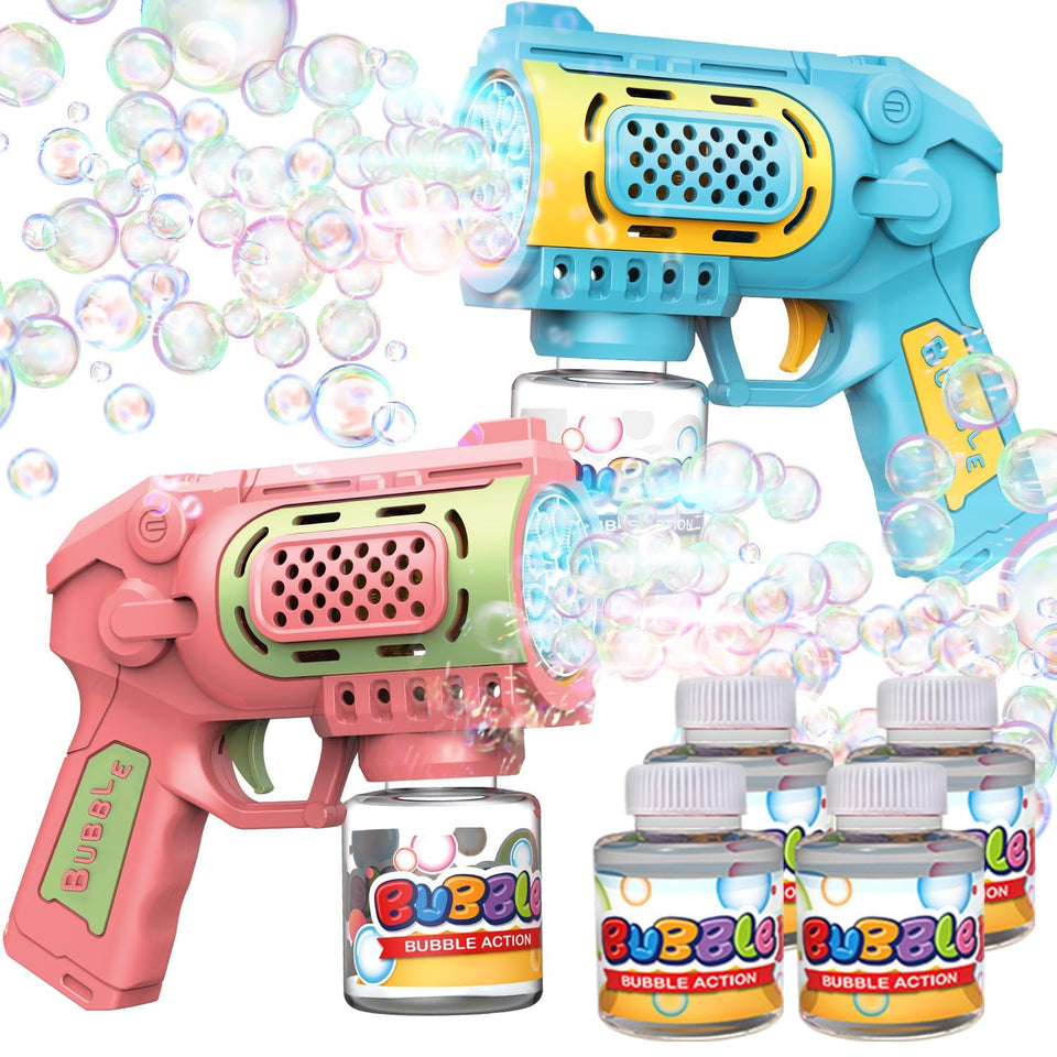 EagleStone Bubble Gun Set in action for outdoor play