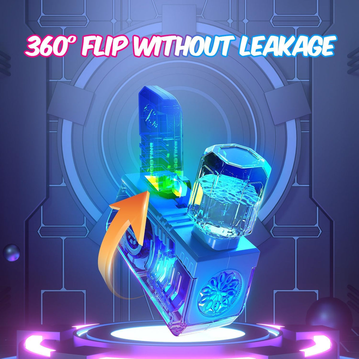 Transparent shell with LED glow from EagleStone bubble gun for magical effects.
