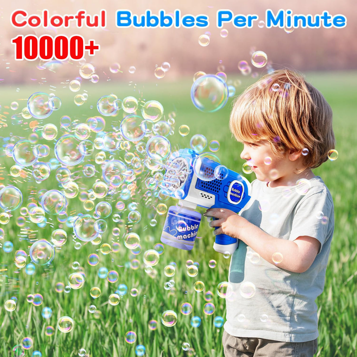 EagleStone blue and red bubble pistols spark family fun outdoors.