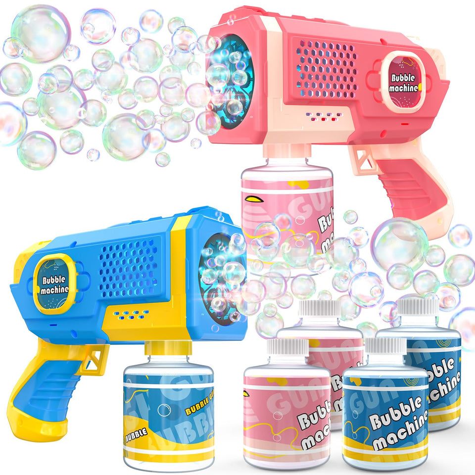 EagleStone bubble guns with LED lights for captivating outdoor play.