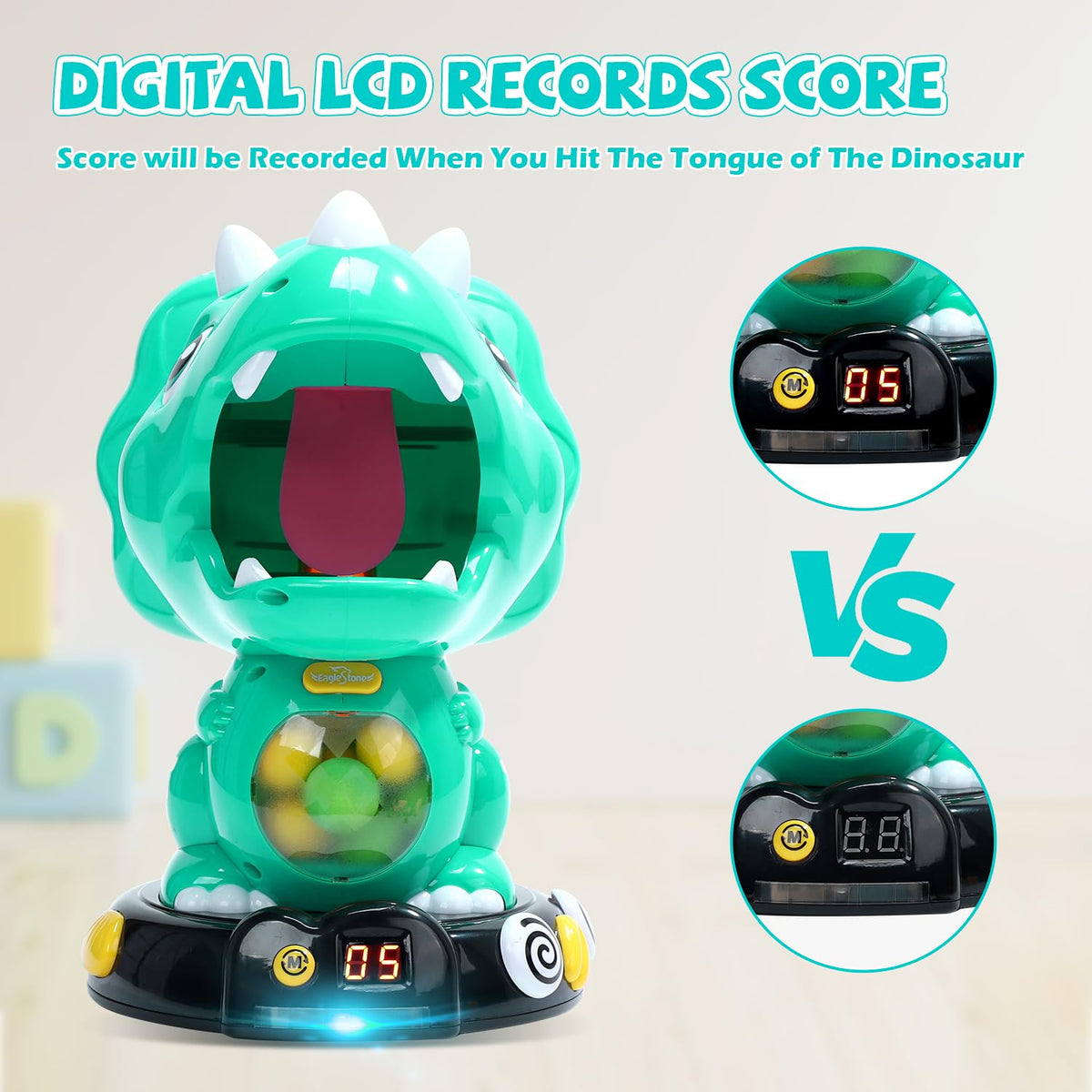 EagleStone dino belly ball collection keeps play neat and tidy.