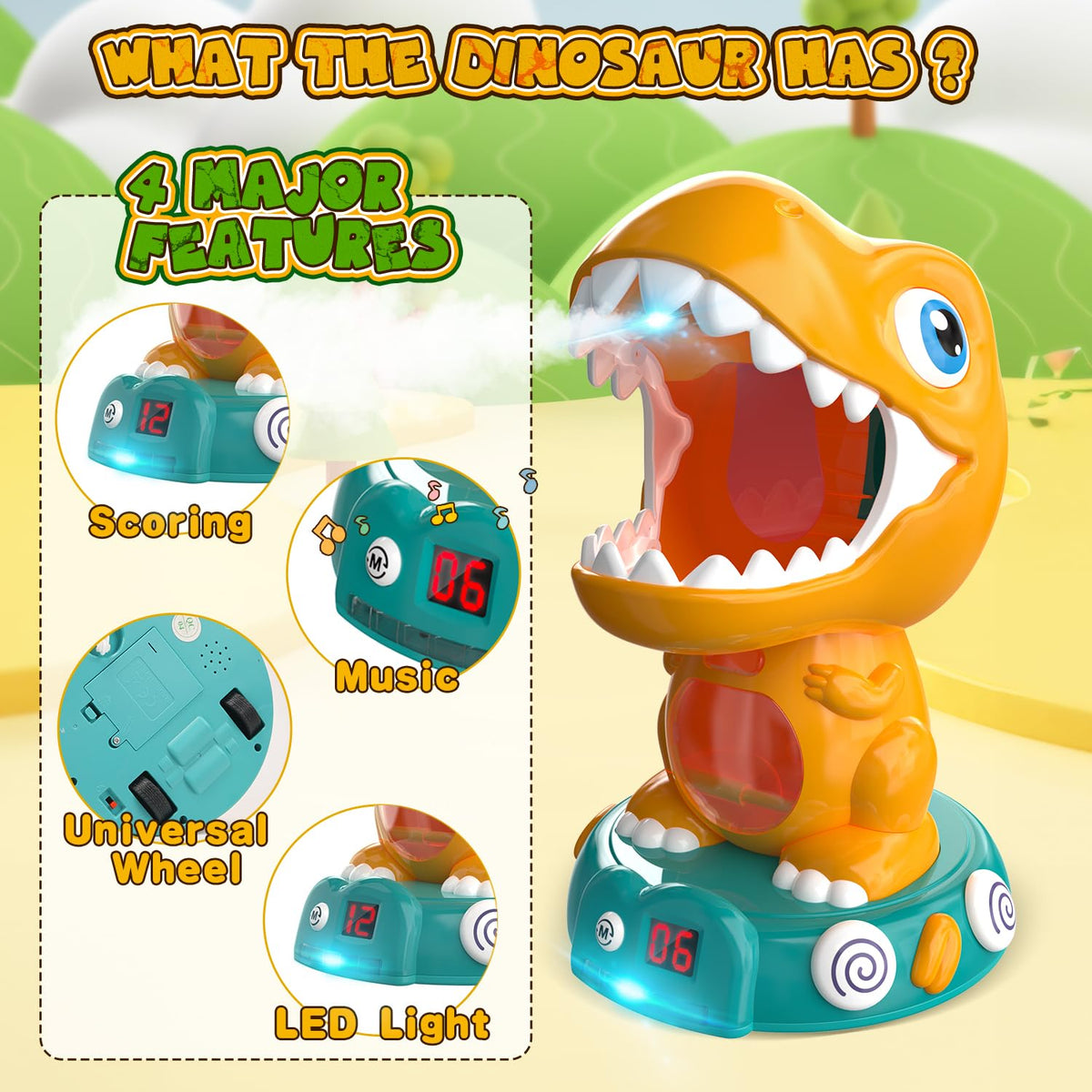 EagleStone dinosaur mist spray function adding dramatic effects for immersive play.