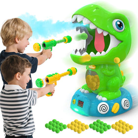 EagleStone dinosaur shooting toy target with lights and sounds for engaging play.