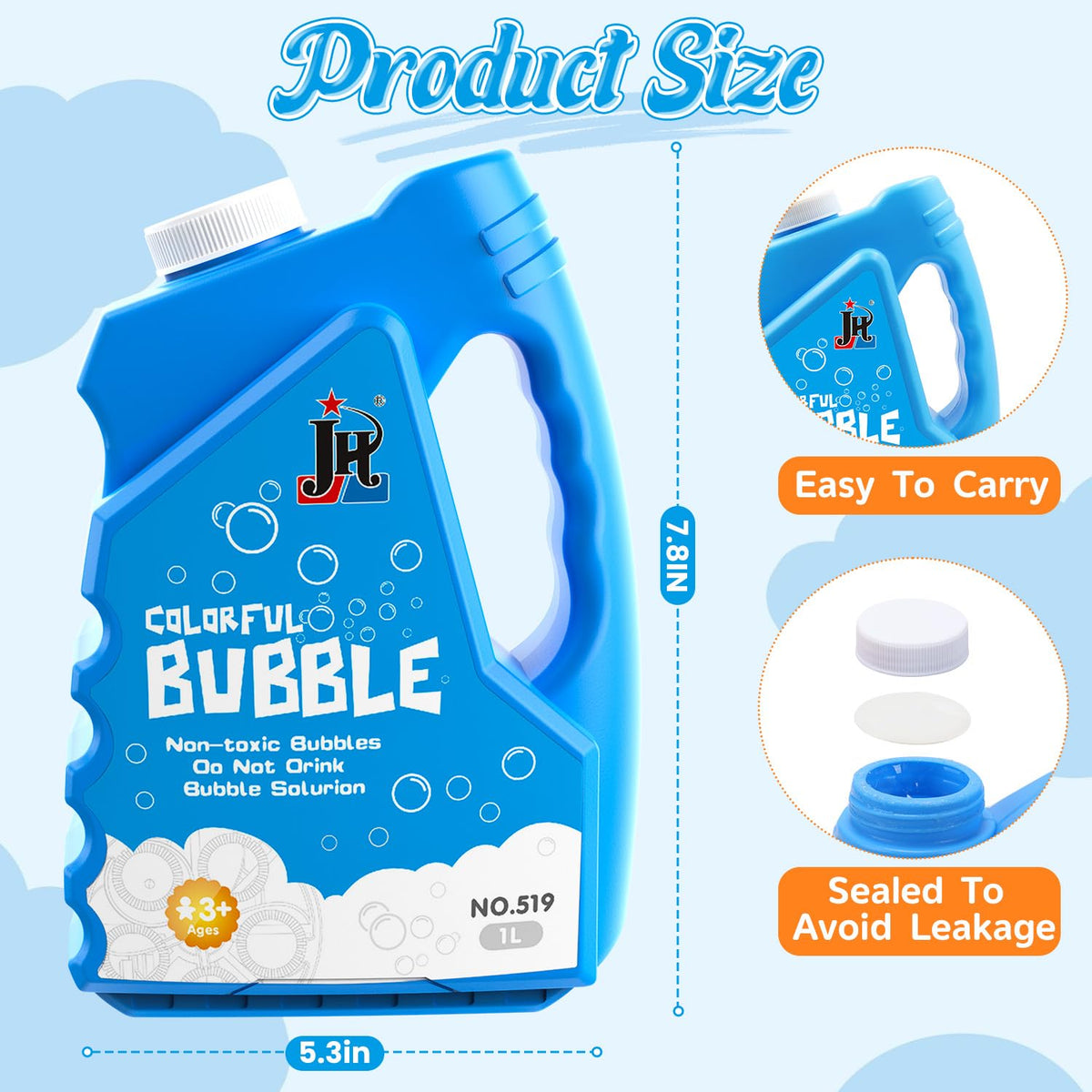 EagleStone easy-mix instructions simplify preparing bubble solution.