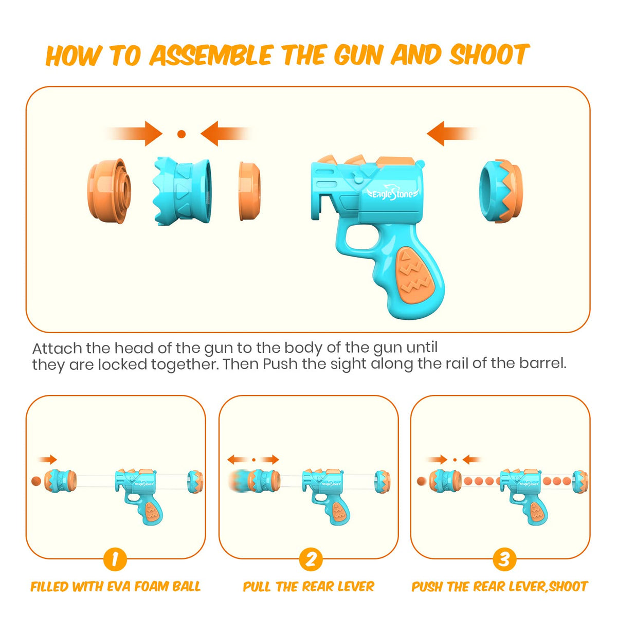 EagleStone family-friendly shooting game setup for group fun