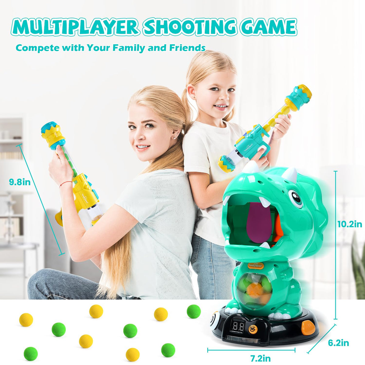 EagleStone 48 foam balls provide safe, reusable ammo for endless fun.