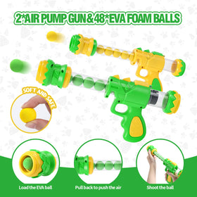 EagleStone foam guns and 48 balls enable group competition.