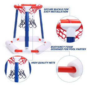 Quick setup shows the hoop assembling in seconds.