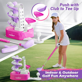 EagleStone Kids Golf Toy Set supports left and right handed use
