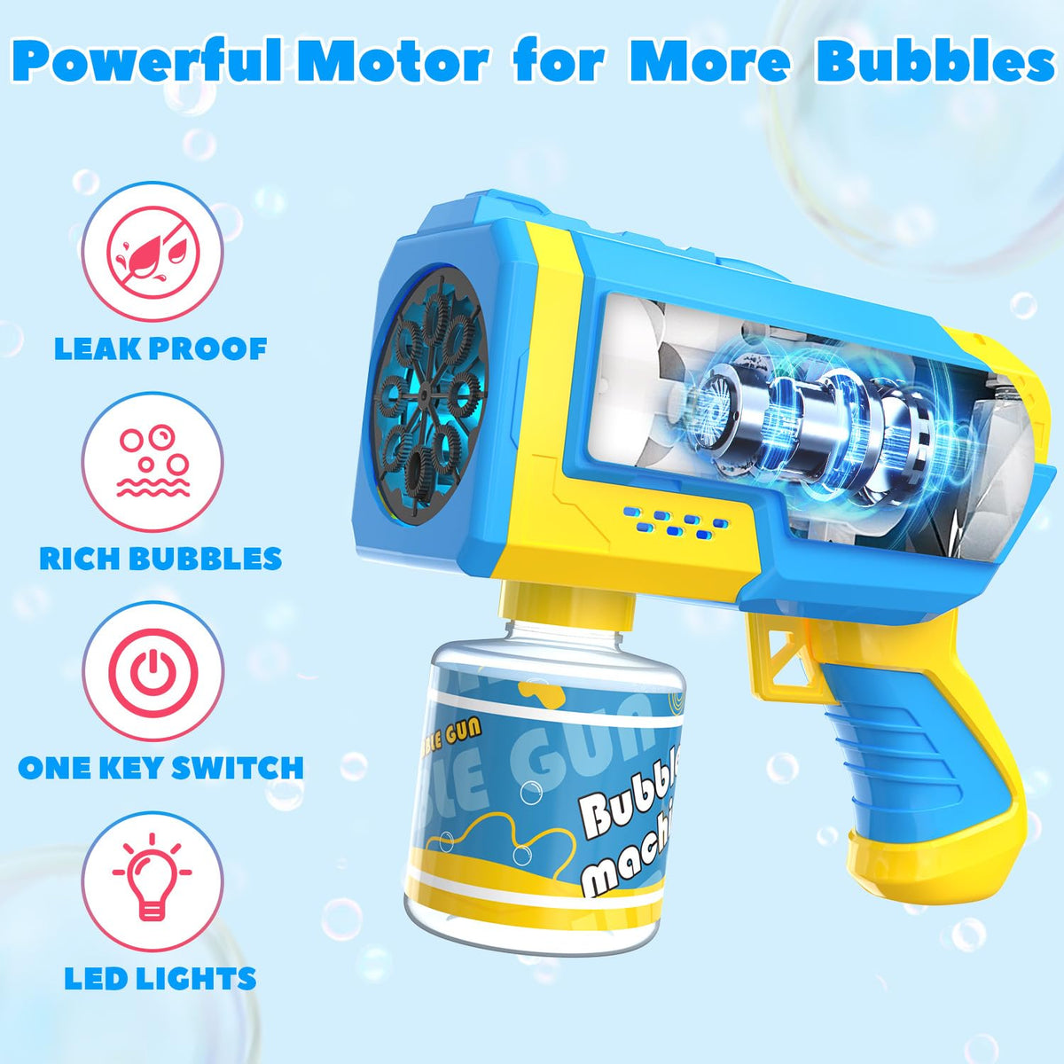 EagleStone LED-lit bubbles enhance evenings at outdoor parties.