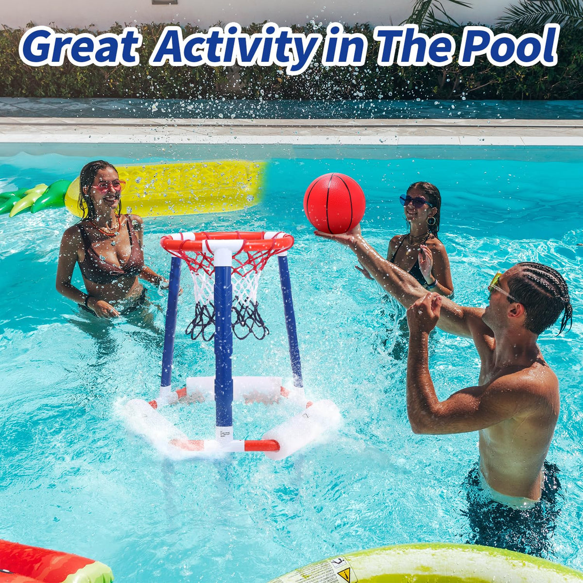 Two EagleStone pool balls ready for fast-paced water games.