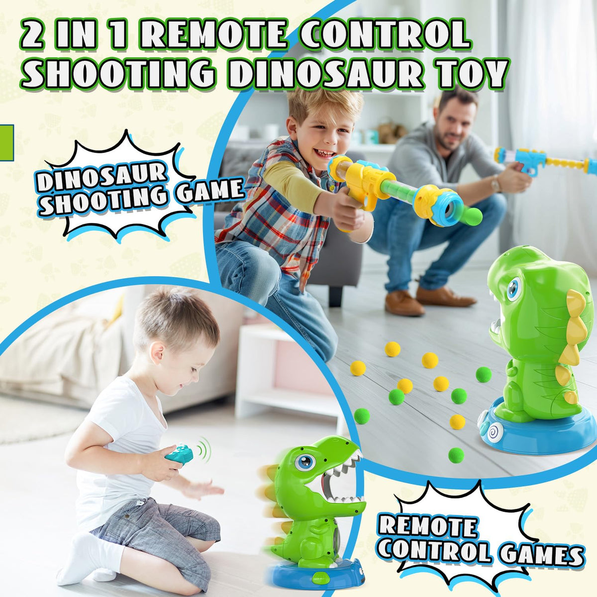 EagleStone RC dinosaur toy set fosters cooperative play and imagination