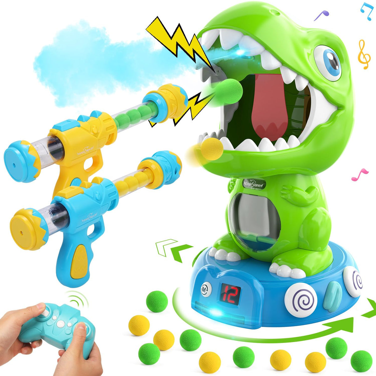 EagleStone remote control dinosaur target with engaging scoring for indoor play