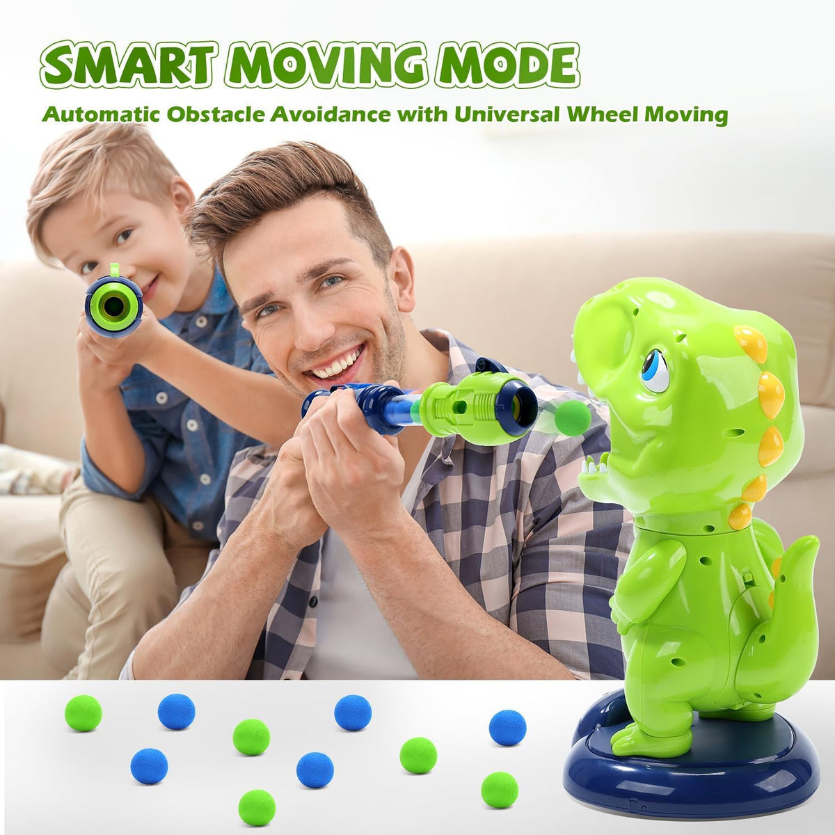 The EagleStone running mode target features an obstacle-dodging wheel.