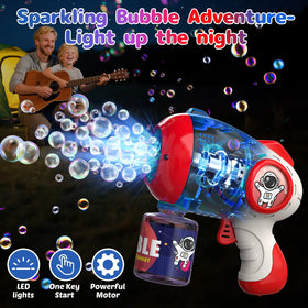 EagleStone bubble solution bottles included for quick, continuous bubble play.