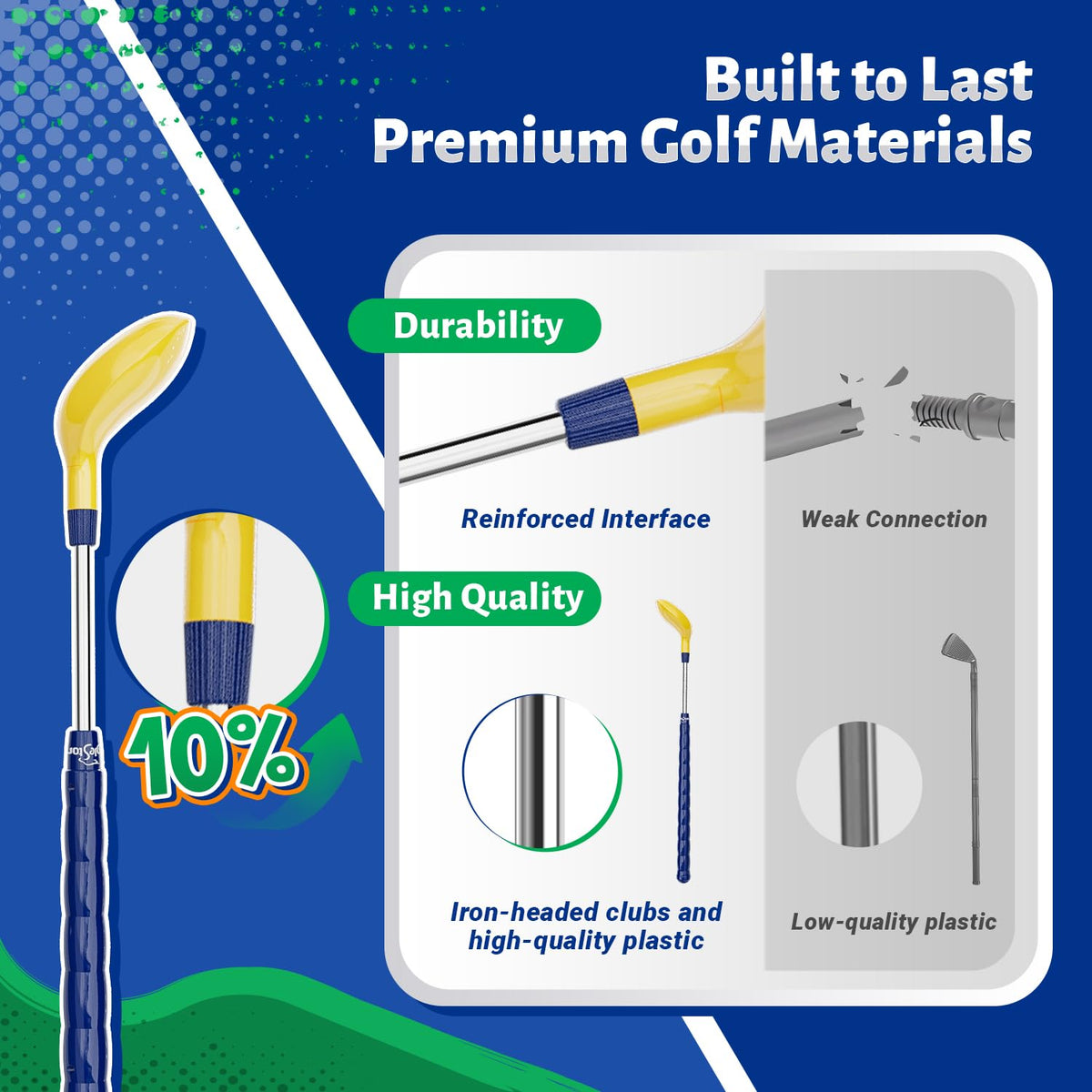 EagleStone Toddler Golf Balls provide soft, safe practice for beginners.