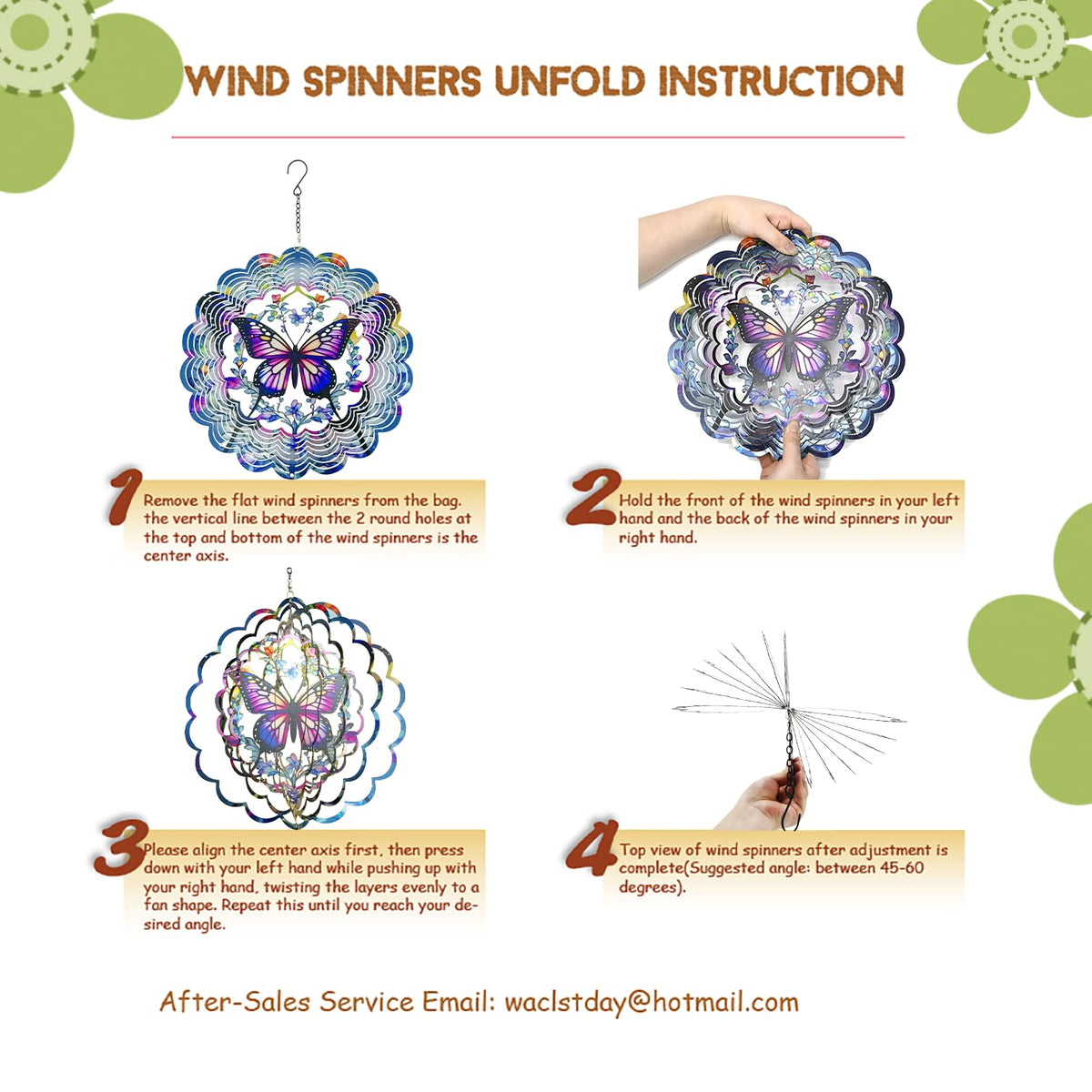 Eandisom wind spinner makes a thoughtful gift for garden lovers.