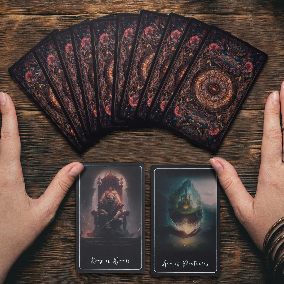 Earth Moon Magick Detailed Card Arts: vibrant illustrations for intuitive readings.